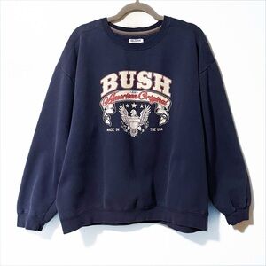 Vintage 90s Y2K | Bush An American Original Crewneck Sweatshirt Patriotic USA